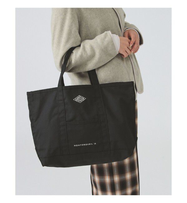Ray BEAMS 「DANTON / CANVAS MARCHE BAG〈MONTORGUEIL〉」|トートバッグ|BLACK(OFF_WHT)
