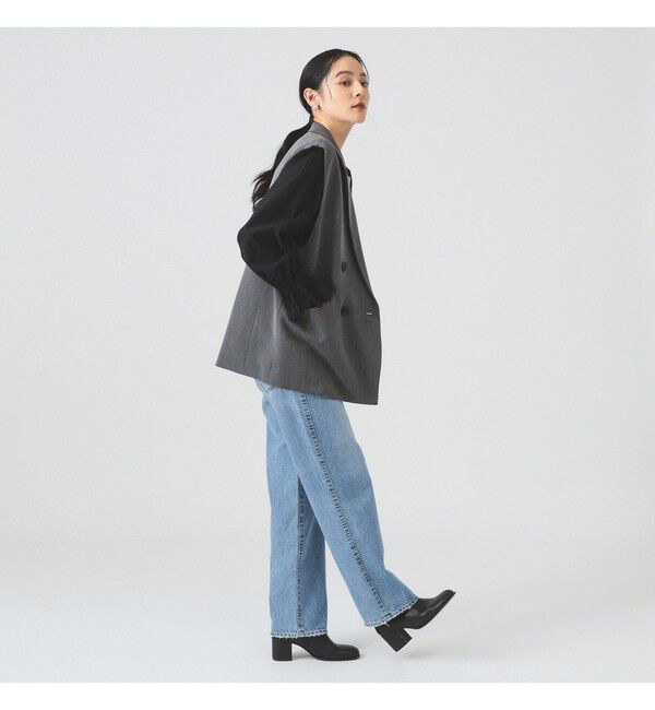 Ray BEAMS 「ヘリンボーン 4ボタン ダブルブレスト ジレ」|ベスト・ジレ|