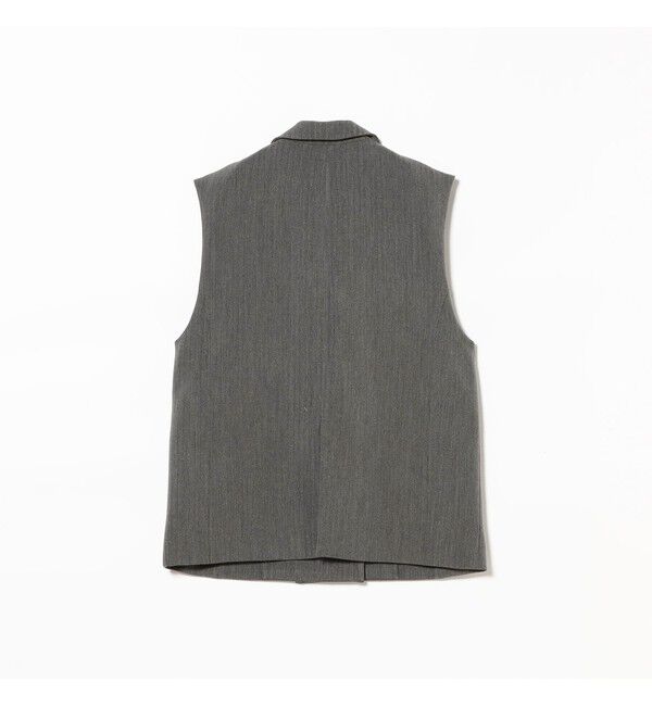 Ray BEAMS 「ヘリンボーン 4ボタン ダブルブレスト ジレ」|ベスト・ジレ|