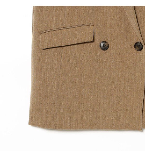 Ray BEAMS 「ヘリンボーン 4ボタン ダブルブレスト ジレ」|ベスト・ジレ|