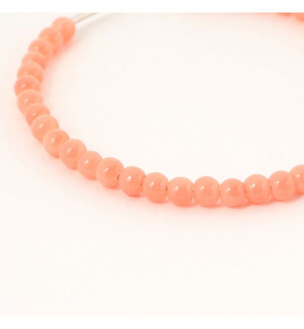 Ray BEAMS 「グラス ボール フープ ピアス」|その他|