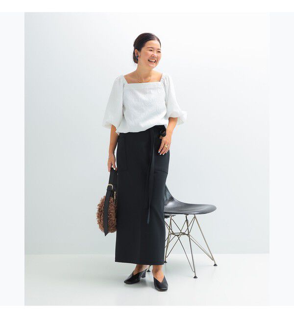 Demi-Luxe BEAMS 「エディター東原妙子 &times; Demi-Luxe BEAMS / 2WAY ジャカード ブラウス」|シャツ・ブラウス|