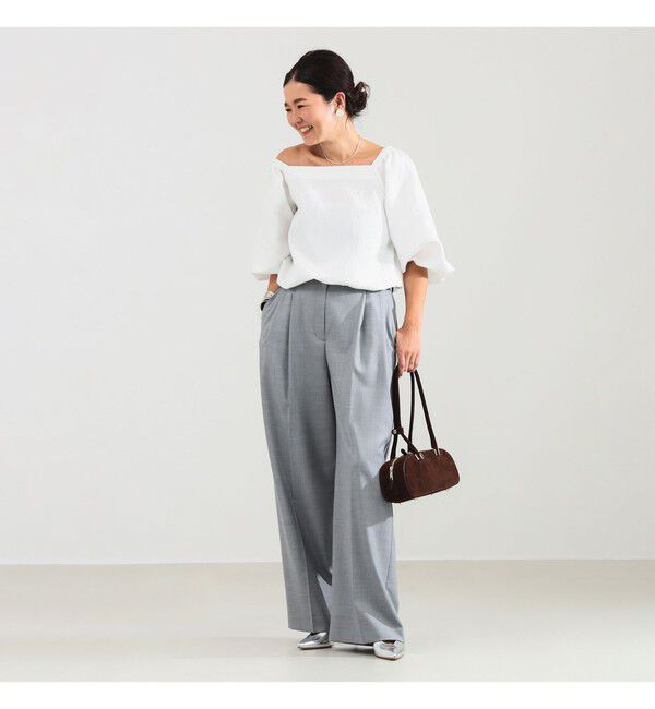 Demi-Luxe BEAMS 「エディター東原妙子 &times; Demi-Luxe BEAMS / 2WAY ジャカード ブラウス」|シャツ・ブラウス|