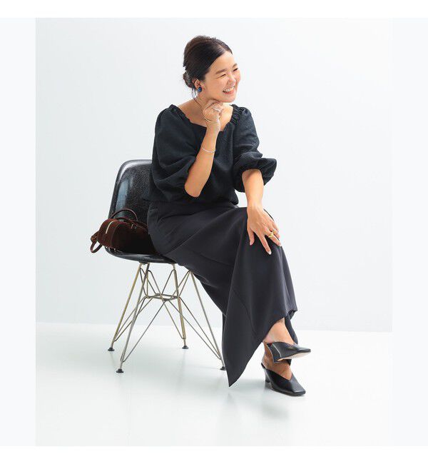 Demi-Luxe BEAMS 「エディター東原妙子 &times; Demi-Luxe BEAMS / 2WAY ジャカード ブラウス」|シャツ・ブラウス|