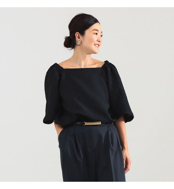 Demi-Luxe BEAMS 「エディター東原妙子 &times; Demi-Luxe BEAMS / 2WAY ジャカード ブラウス」|シャツ・ブラウス|
