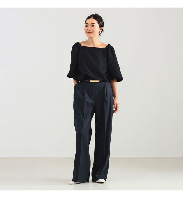 Demi-Luxe BEAMS 「エディター東原妙子 &times; Demi-Luxe BEAMS / 2WAY ジャカード ブラウス」|シャツ・ブラウス|