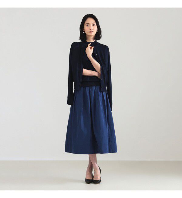 Demi-Luxe BEAMS 「シルク クルーネック カーディガン」|ニット・セーター|