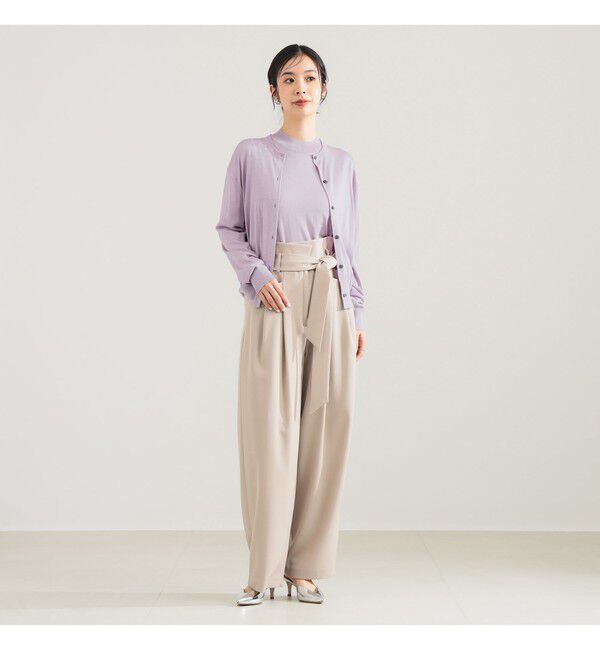 Demi-Luxe BEAMS 「シルク クルーネック カーディガン」|ニット・セーター|