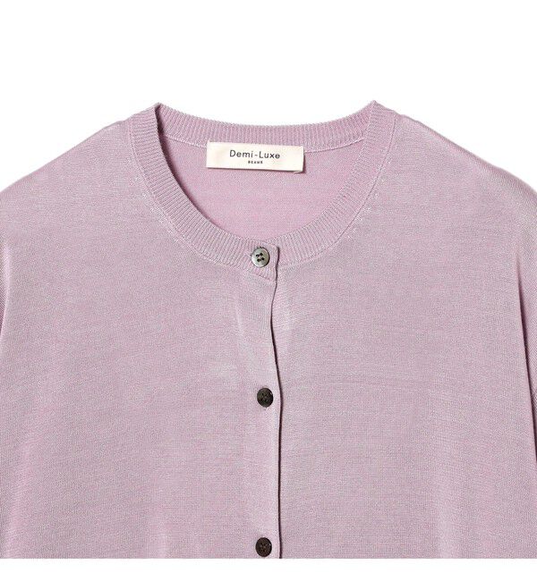Demi-Luxe BEAMS 「シルク クルーネック カーディガン」|ニット・セーター|