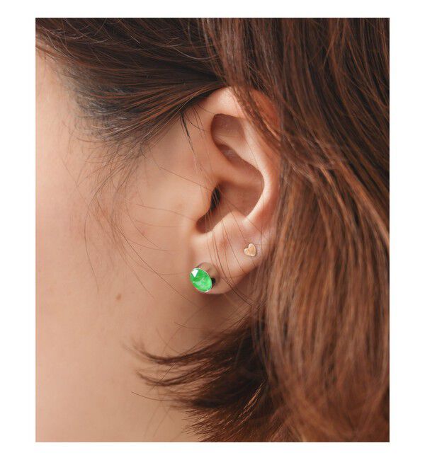 Ray BEAMS 「ネオン スタッズ ピアス」|ピアス|NEON_GREEN