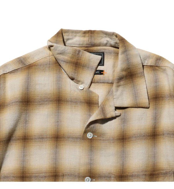 BEAMS PLUS「Open Collar Ombre」|シャツ・ブラウス|
