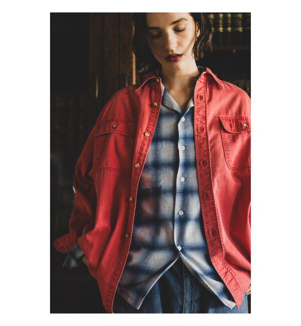 BEAMS PLUS「Open Collar Ombre」|シャツ・ブラウス|