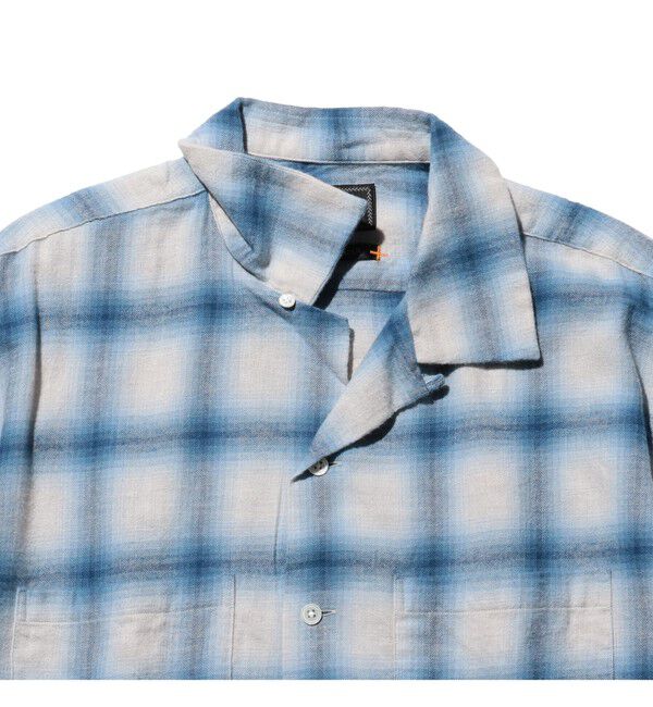 BEAMS PLUS「Open Collar Ombre」|シャツ・ブラウス|