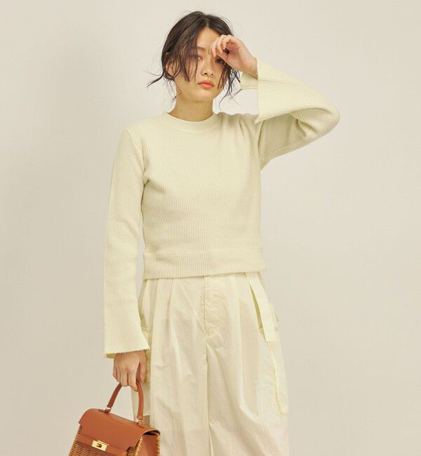 SHIPS for women「製品染め ワッフル プルオーバー」|Tシャツ・カットソー|