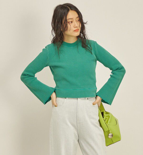 SHIPS for women「製品染め ワッフル プルオーバー」|Tシャツ・カットソー|