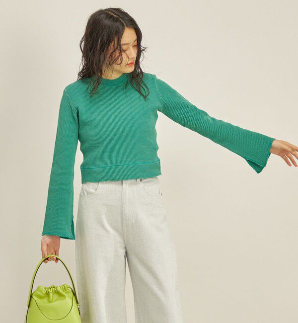 SHIPS for women「製品染め ワッフル プルオーバー」|Tシャツ・カットソー|