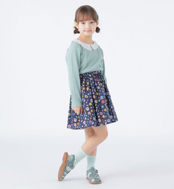 SHIPS KIDS「SHIPS KIDS:100～130cm / リバティ スカート」|フレア|