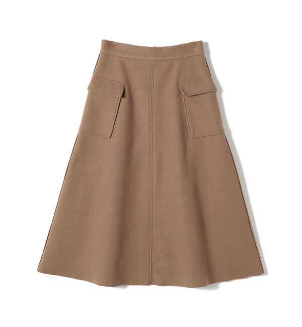SHIPS Colors 「SHIPS Colors:〈手洗い可能〉ジャージーメルトン ポケット フレア スカート」|フレア|ブラウン