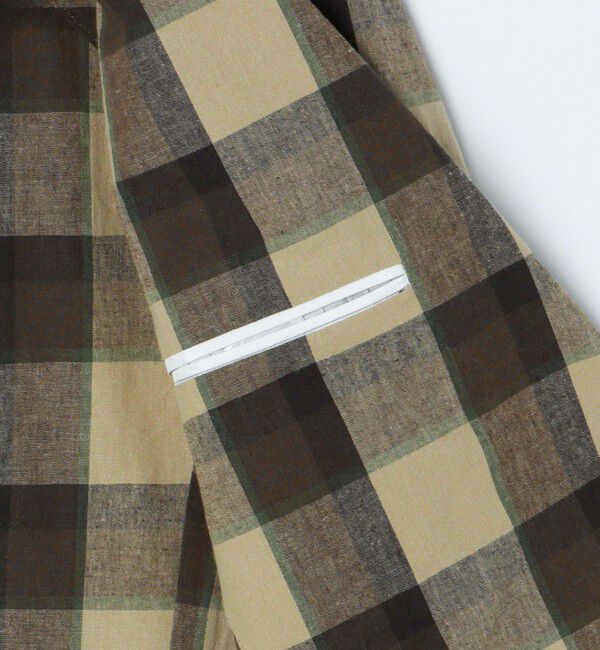 SHIPS「【SHIPS別注】Errico Formicola: ブラウンカラー マドラスチェック ジャケット」|テーラードジャケット|