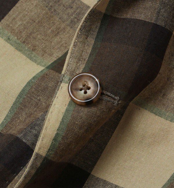 SHIPS「【SHIPS別注】Errico Formicola: ブラウンカラー マドラスチェック ジャケット」|テーラードジャケット|