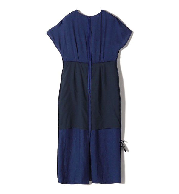 SHIPS for women「〈手洗い可能〉麻混 ノットディテール フレンチスリーブ ワンピース」|ワンピース|