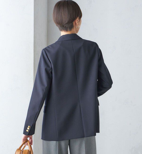 SHIPS for women「ウール ギャバ ダブル ブレザー」|テーラードジャケット|