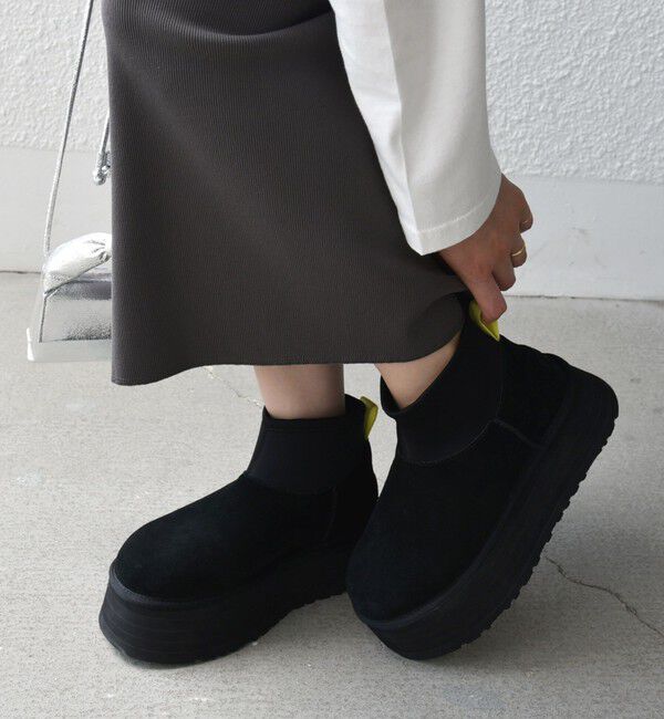 SHIPS for women「UGG:CLASSIC MINI DIPPER」|ショートブーツ|