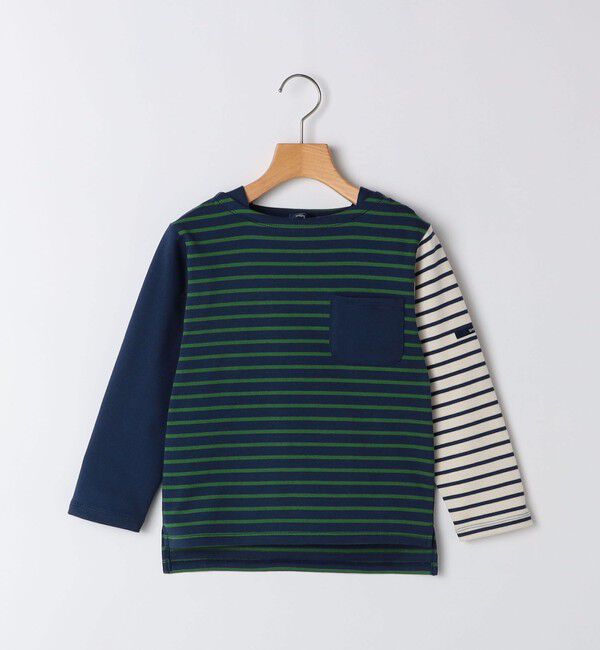 SHIPS KIDS「SHIPS KIDS:100～130cm / オーガニック コットン ボーダー 長袖 TEE」|Tシャツ・カットソー|
