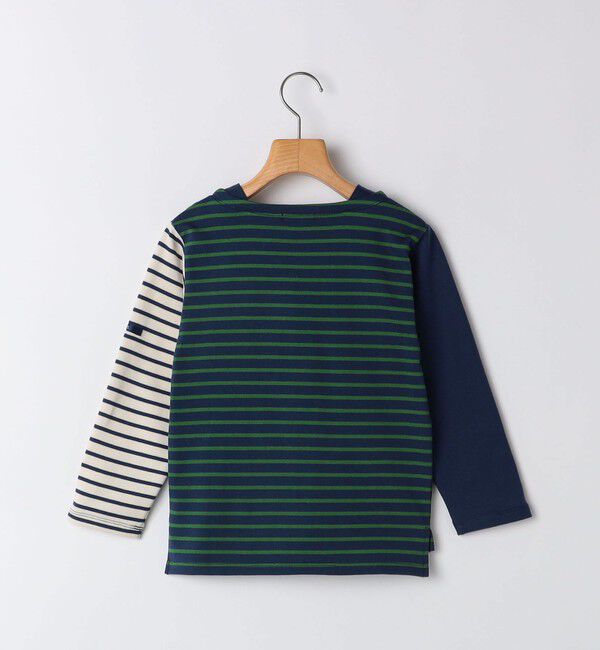 SHIPS KIDS「SHIPS KIDS:100～130cm / オーガニック コットン ボーダー 長袖 TEE」|Tシャツ・カットソー|
