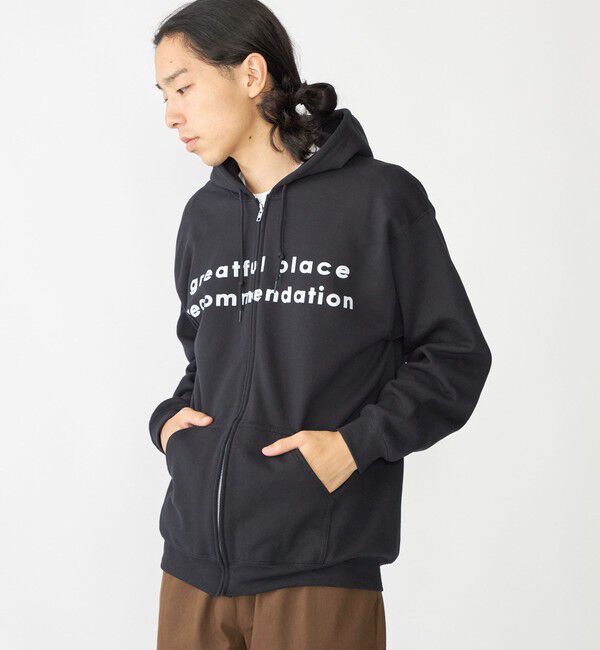 SHIPS「【SHIPS別注】THE DAY ON THE BEACH: プリント ジップ パーカー」|パーカー|