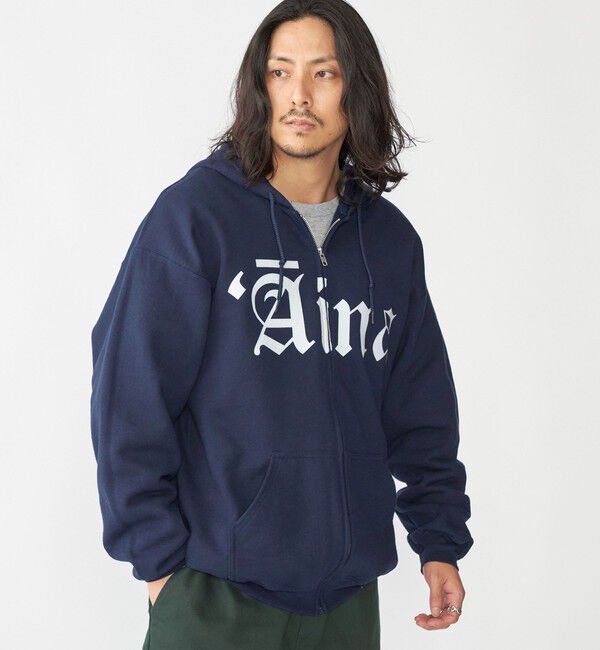 SHIPS「【SHIPS別注】THE DAY ON THE BEACH: プリント ジップ パーカー」|パーカー|