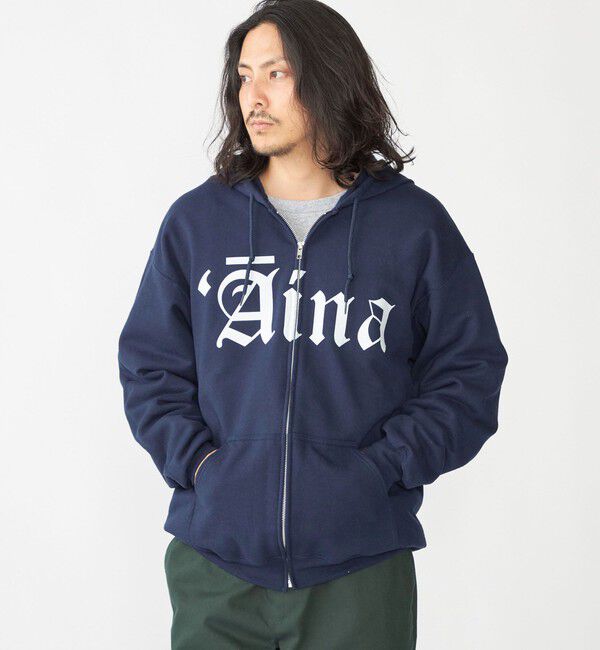 SHIPS「【SHIPS別注】THE DAY ON THE BEACH: プリント ジップ パーカー」|パーカー|