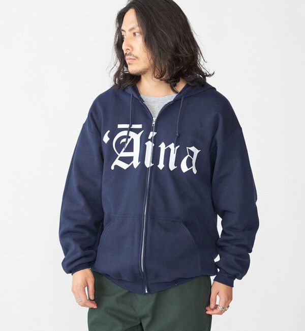 SHIPS「【SHIPS別注】THE DAY ON THE BEACH: プリント ジップ パーカー」|パーカー|