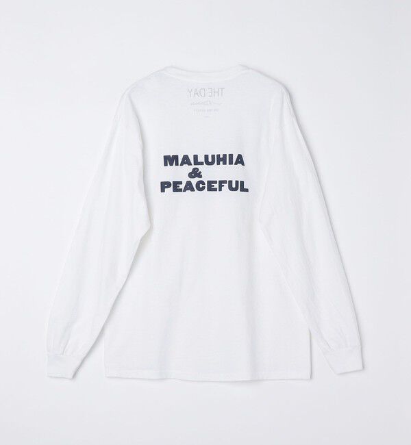 SHIPS「【SHIPS別注】THE DAY ON THE BEACH: プリント ポケット Tシャツ（ロンT）」|Tシャツ・カットソー|