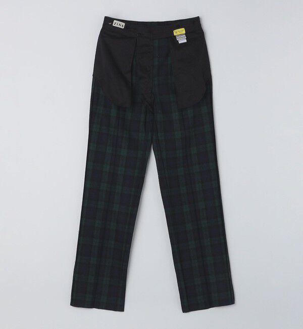 SHIPS「BERNARD ZINS: H8 ウール ブラックウォッチ スラックス」|スラックス|