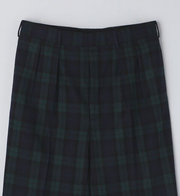 SHIPS「BERNARD ZINS: H8 ウール ブラックウォッチ スラックス」|スラックス|