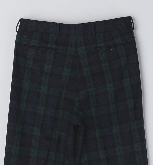 SHIPS「BERNARD ZINS: H8 ウール ブラックウォッチ スラックス」|スラックス|