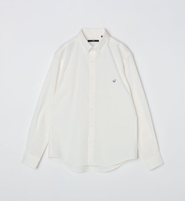 SHIPS「【WEB限定】SHIPS: 防シワ・吸水速乾 Drymix(R)タイプライターミニボタンダウンシャツ」|シャツ・ブラウス|ホワイト