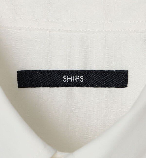 SHIPS「【WEB限定】SHIPS: 防シワ・吸水速乾 Drymix(R)タイプライターミニボタンダウンシャツ」|シャツ・ブラウス|