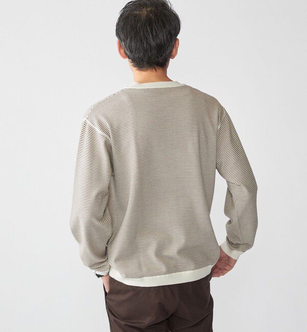 SHIPS「SHIPS:〈洗濯機可能〉14ゲージ マイクロボーダー ウール スウェット ニット」|ニット・セーター|