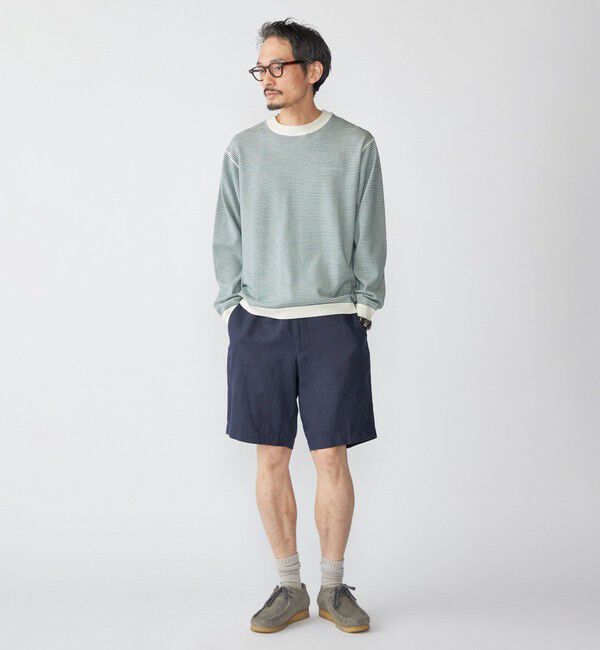 SHIPS「SHIPS:〈洗濯機可能〉14ゲージ マイクロボーダー ウール スウェット ニット」|ニット・セーター|