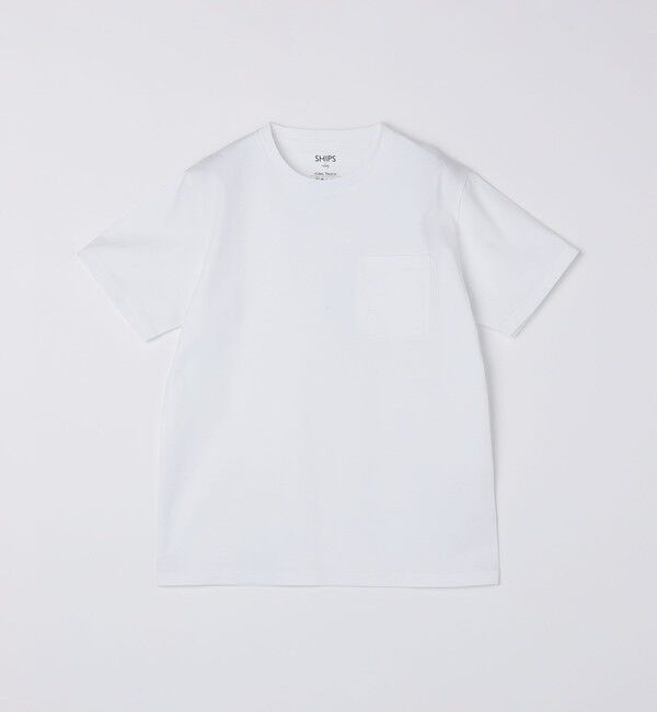 SHIPS Colors 「SHIPS Colors:〈接触冷感〉シルケット コットン クルーネック TEE◇」|Tシャツ・カットソー|