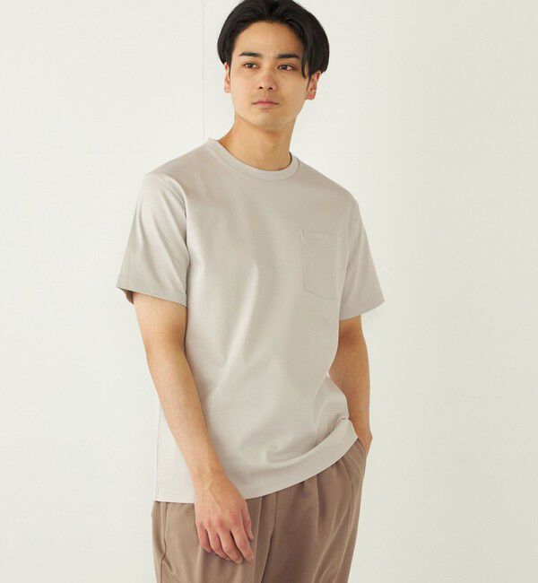 SHIPS Colors 「SHIPS Colors:〈接触冷感〉シルケット コットン クルーネック TEE◇」|Tシャツ・カットソー|