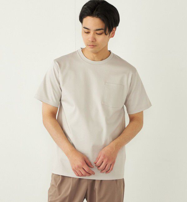 SHIPS Colors 「SHIPS Colors:〈接触冷感〉シルケット コットン クルーネック TEE◇」|Tシャツ・カットソー|