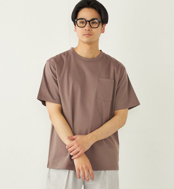 SHIPS Colors 「SHIPS Colors:〈接触冷感〉シルケット コットン クルーネック TEE◇」|Tシャツ・カットソー|