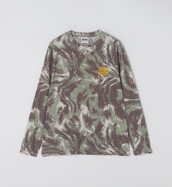 SHIPS「western hydrodynamic research: RASH GUARD L/S CAMO」|Tシャツ・カットソー|カーキ