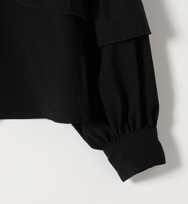 SHIPS any「SHIPS any:〈洗濯機可能〉ボイル フリル バンドカラー シャツ ブラウス 2」|シャツ・ブラウス|