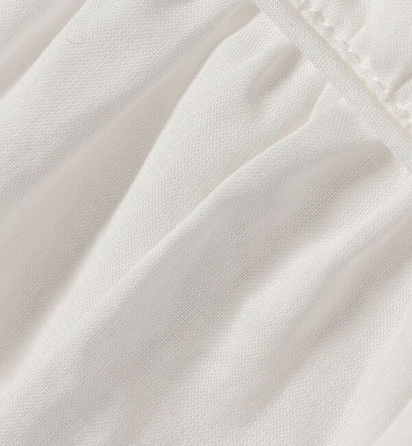 quaranciel「quaranciel:〈手洗い可能〉コットンボイル シアー ギャザー バンドカラー シャツ ブラウス」|シャツ・ブラウス|