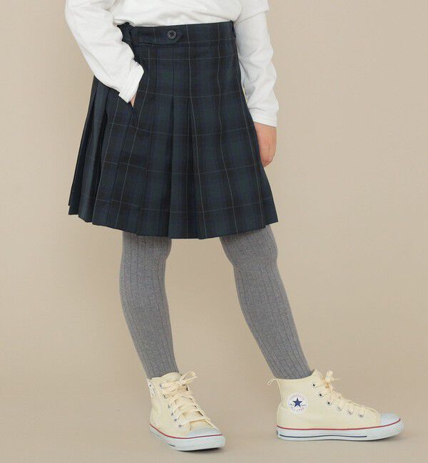 SHIPS KIDS「SHIPS KIDS:100～130cm / 50th ANNIV セレモニー チェック プリーツ スカート」|スカート|