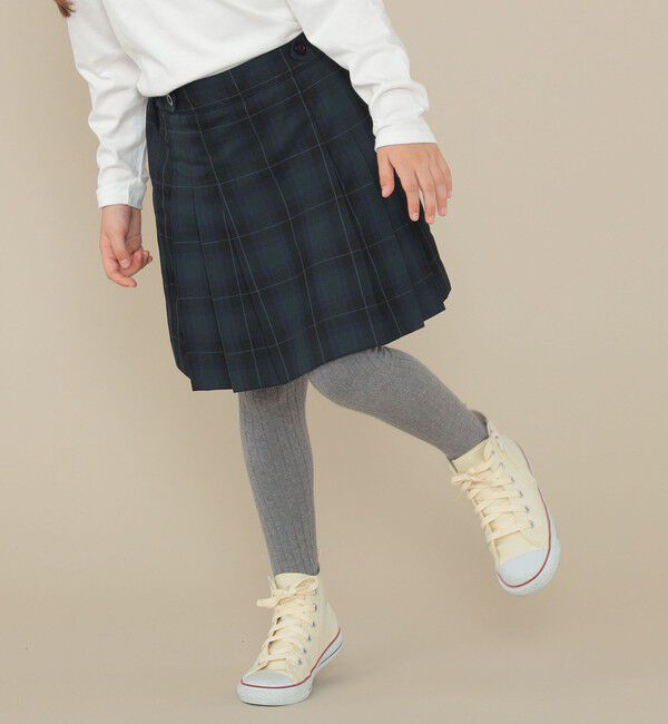 SHIPS KIDS「SHIPS KIDS:100～130cm / 50th ANNIV セレモニー チェック プリーツ スカート」|スカート|